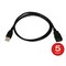 Monoprice USB Type-A to USB Type-A Female 2.0 Extension Cable - 28/24AWG Gold Pl 39924 - alternate 5
